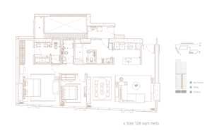 Layout Casa Domaine 2 Bedroom, Type D